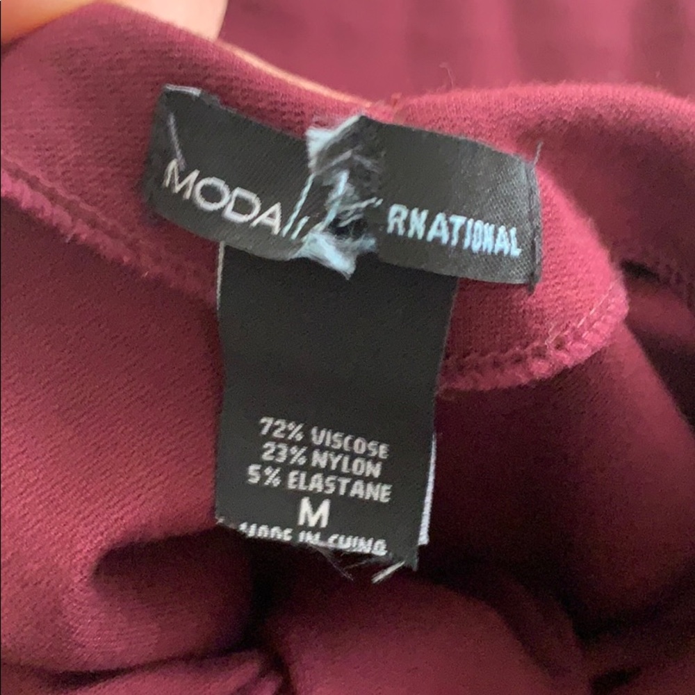 MODA International Burgundy Color size M - Picture 16 of 16